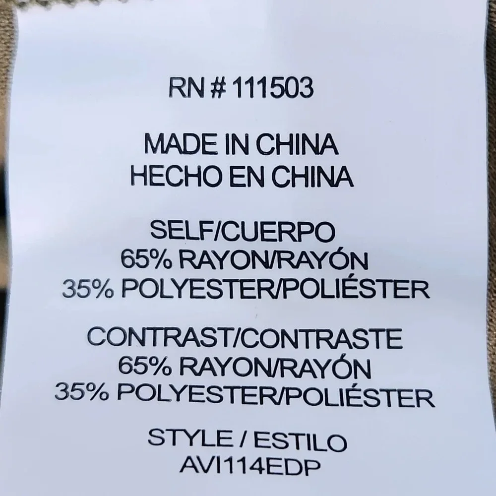 ANTHROPOLOGIE Fig and Flower,Olive Floral Dress, US Women's Medium NWT - Picture 8 of 10